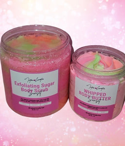 Sunset Whipped Body Butter and Scrub Set